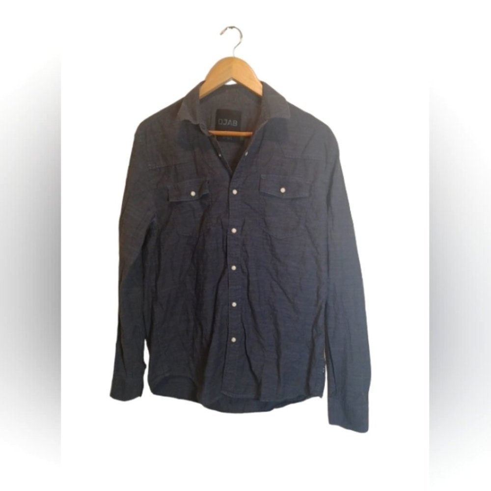 DJAB gray button down long sleeve